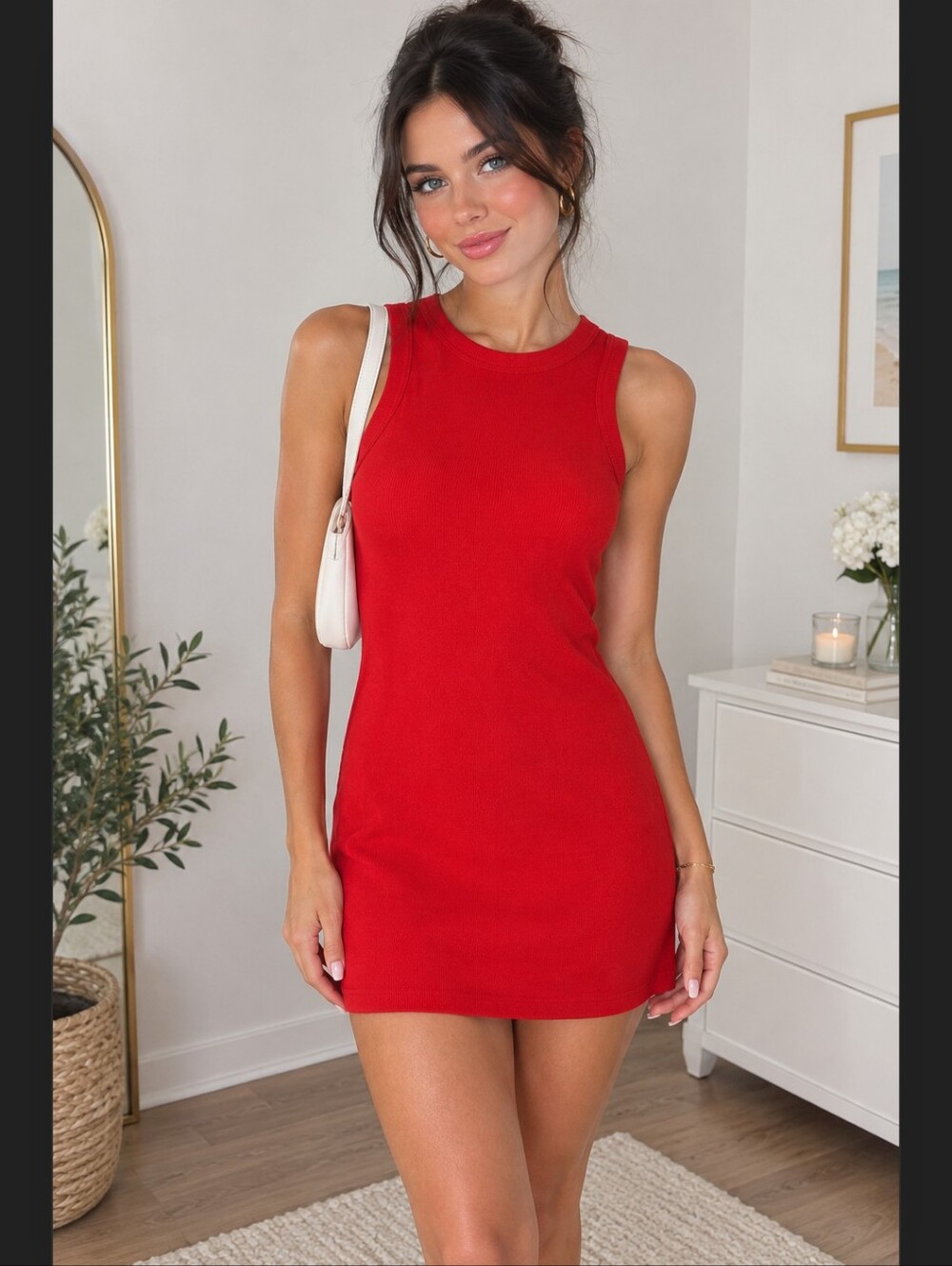 Princess Polly Sleeveless Red Bodycon Mini Dress